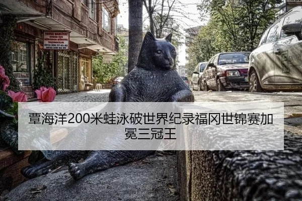覃海洋200米蛙泳破世界纪录福冈世锦赛加冕三冠王